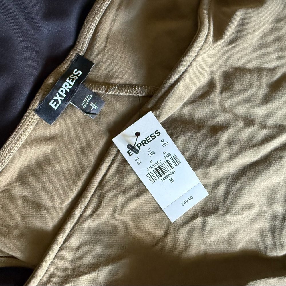 Express Beige Casual Top